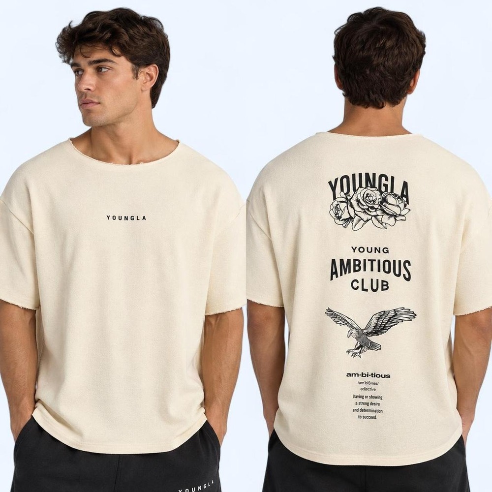 YoungLA 455 Reversible Immortal Tee – Cream XL